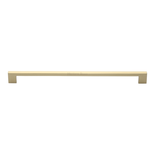 C0337 320-SB • 320 x 340 x 30mm • Satin Brass • Heritage Brass Metro Cabinet Pull Handle